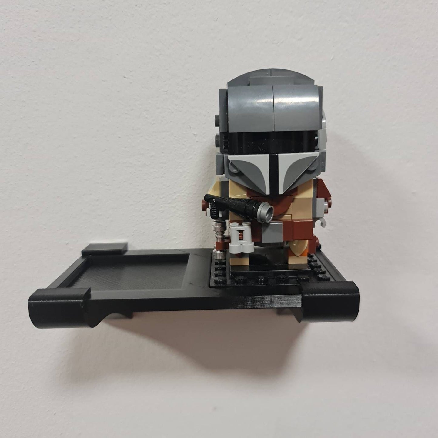 Wall-Mounted Display Shelf Compatible with Brickheadz - Wall Decor for Collectibles