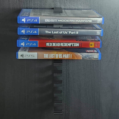 Modular Wall-Mounted PS4/PS5 Game Storage Display Shelf - Horizontal Rack for 10 Games