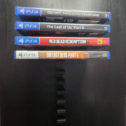 Modular Wall-Mounted PS4/PS5 Game Storage Display Shelf - Horizontal Rack for 10 Games