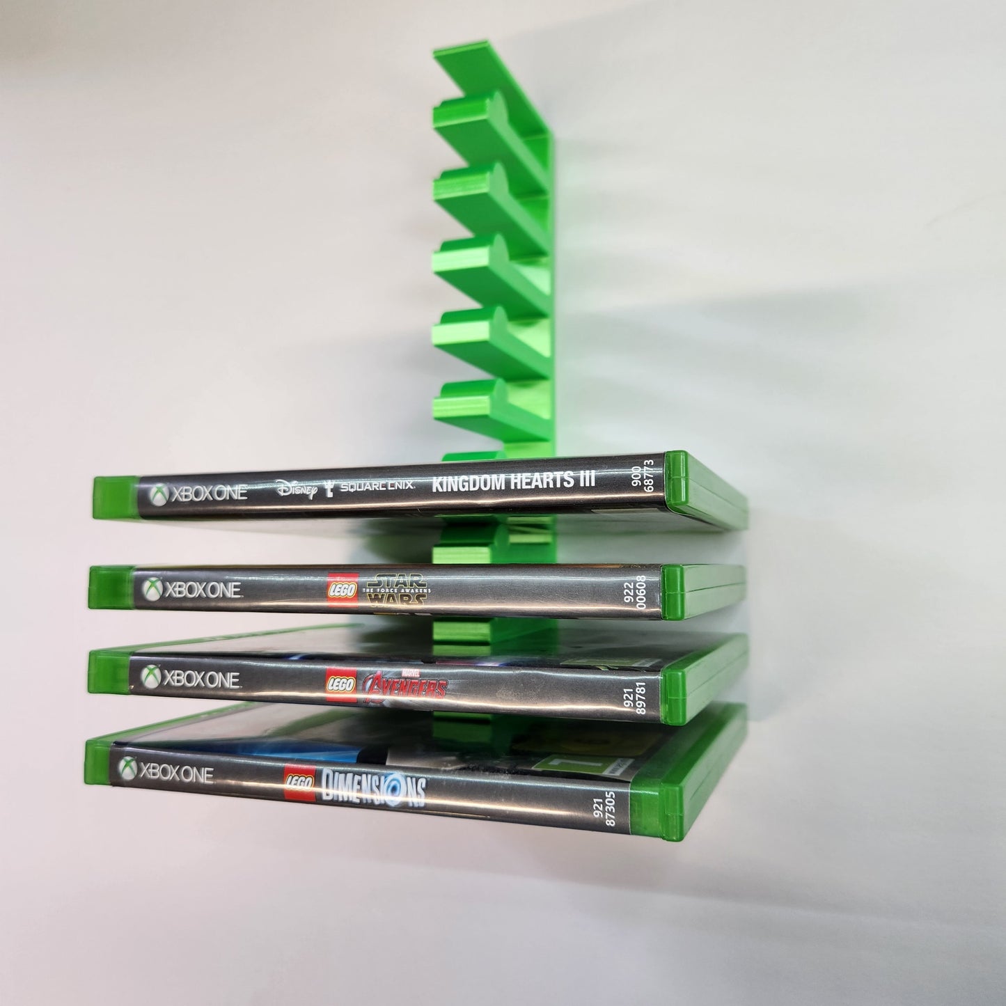 Modular Wall-Mounted Xbox One Game Storage Display Shelf - Horizontal Rack for 10 Games