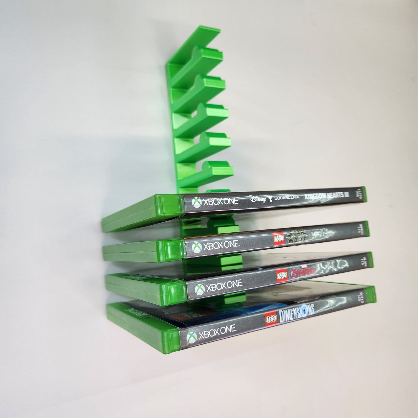 Modular Wall-Mounted Xbox One Game Storage Display Shelf - Horizontal Rack for 10 Games