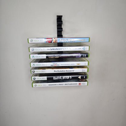 Modular Wall Mounted Xbox 360 Game Storage Display Shelf - Horizontal Rack for 10 Games